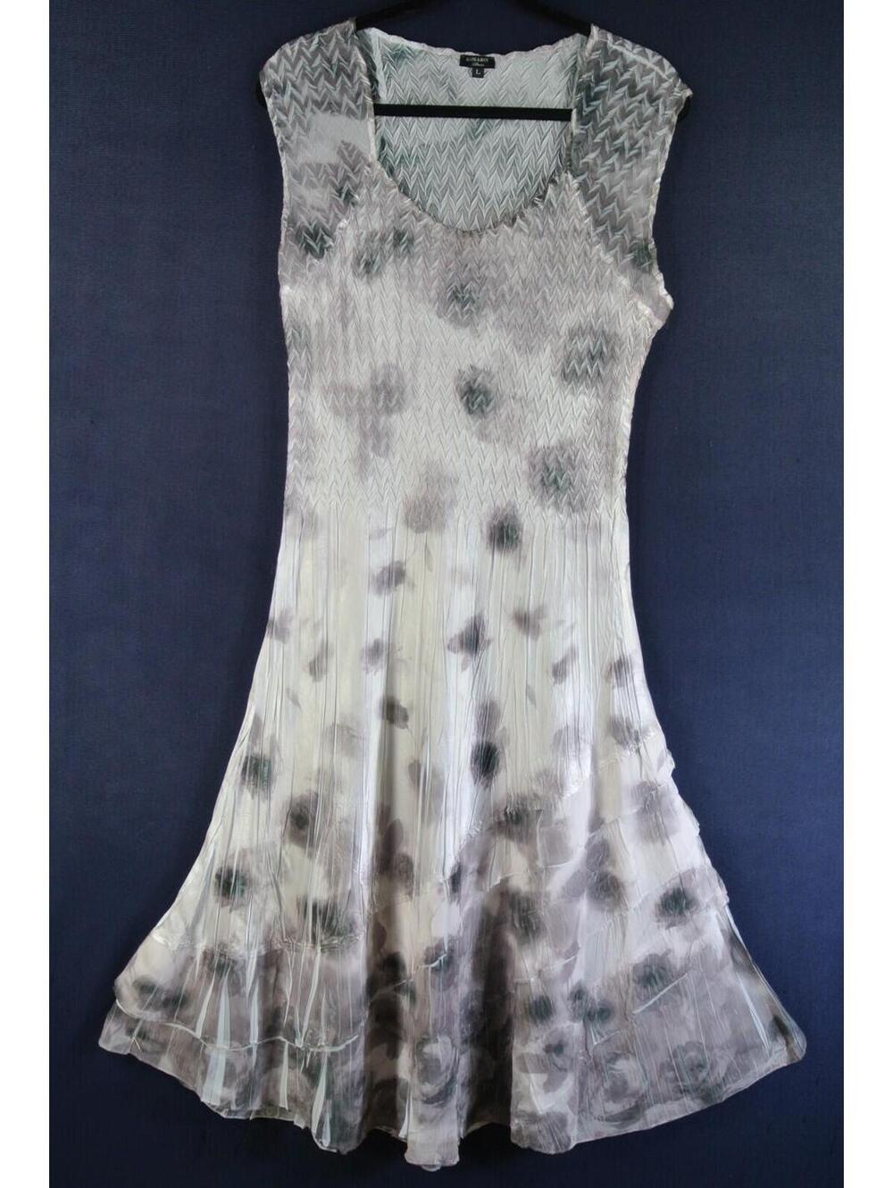 NEW, Komarov Tiered Cocktail Midi Dress Size M #MD0216